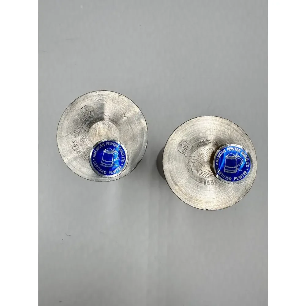 Woodbury Pewter Aperitif Liqueur Cordial Shot Stemmed Glasses
